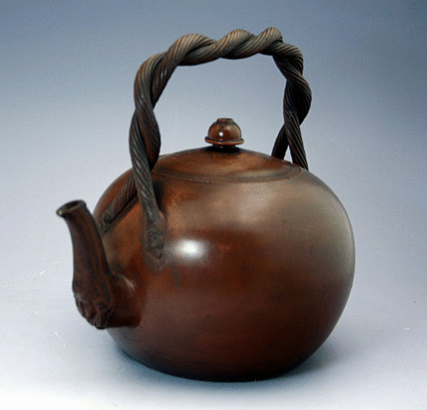 ENGLISH REDWARE POTTERYTEA KETTLE OR PUNCH POT 