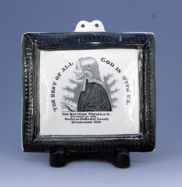 WESLEY POTTERY PLAQUE FROM TYNESIDE NORTH EAST ENGLAND