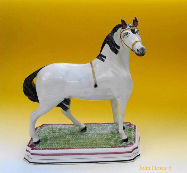 LEEDS POTTERY PEARWARE HORSE