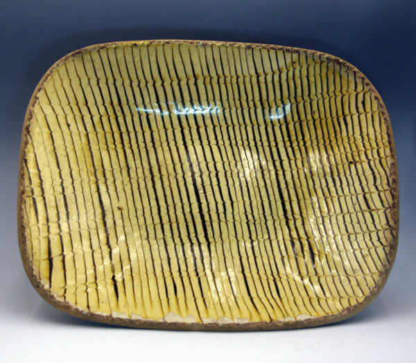 Slipware earthenware baking / loaf dish