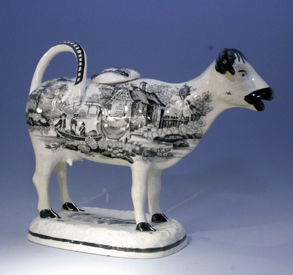 WELSH  COW CREAMER FIGURE GLAMORGAN POTTERY