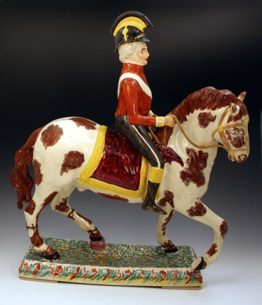 Staffordshire figure of Wellington on Horseback