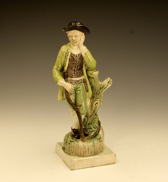 Staffordshire figure of haymaker by Ralph Wood