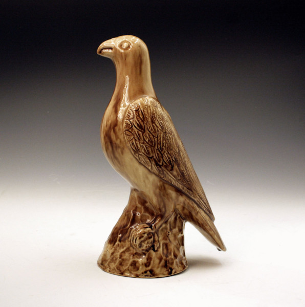 WHIELDON TYPE FIGURE OF A PARROT MID 18THC STAFFORDSHIRE