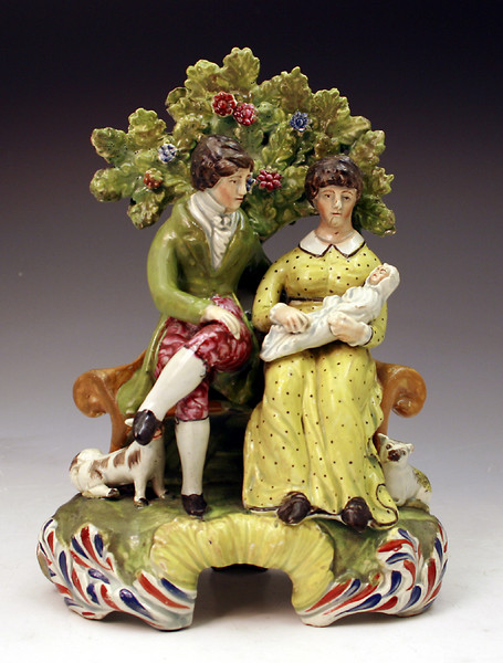 Staffordshire pottery figure of matrimony early 19th century