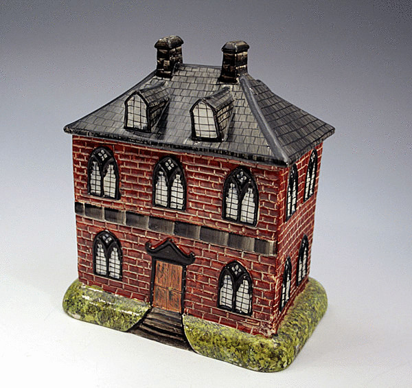 ANTIQUE STAFFORDSHIRE POTTERY PASTILLE BURNER C1815