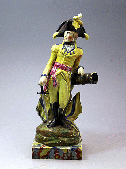 Staffordshire pottery figure of Wellington