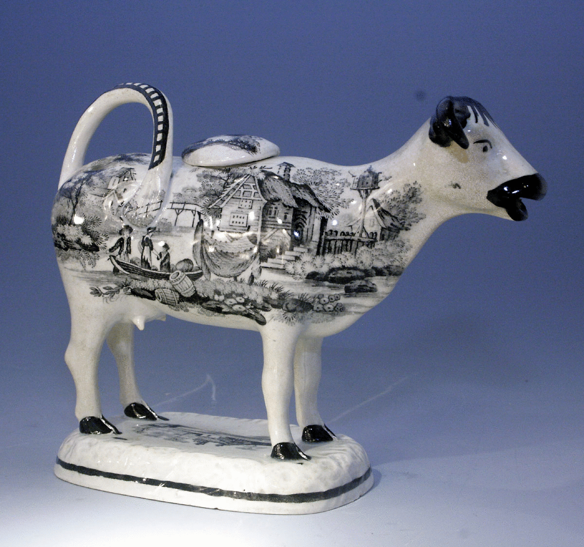 WELSH  COW CREAMER FIGURE GLAMORGAN POTTERY