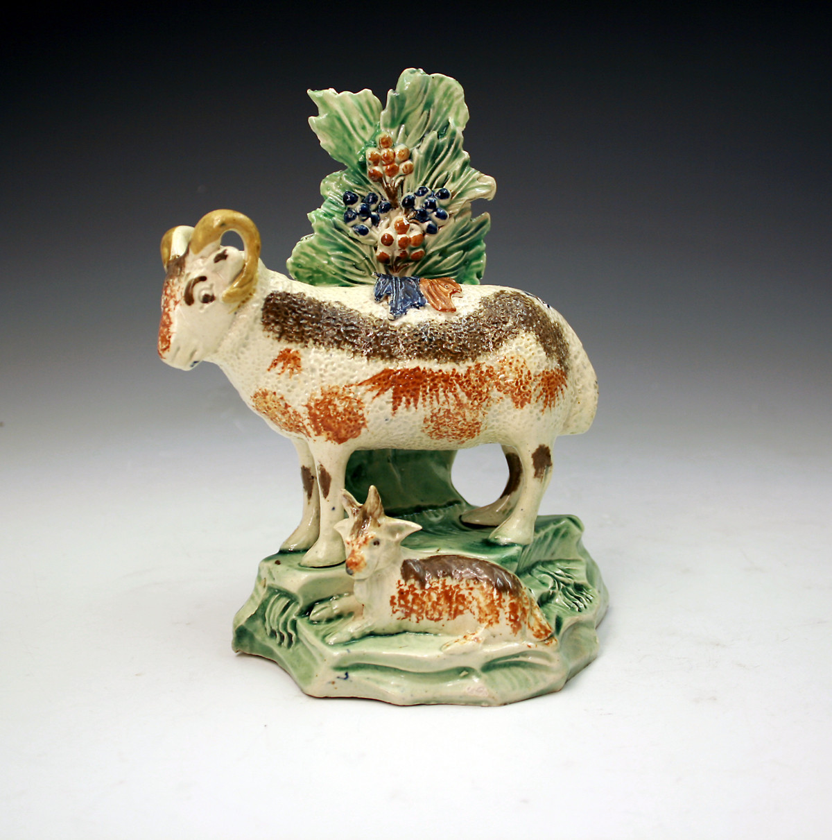 ANTIQUE STAFFORDSHIRE POTTERY FIGURE FROM THE TITTENSOR POTTERY