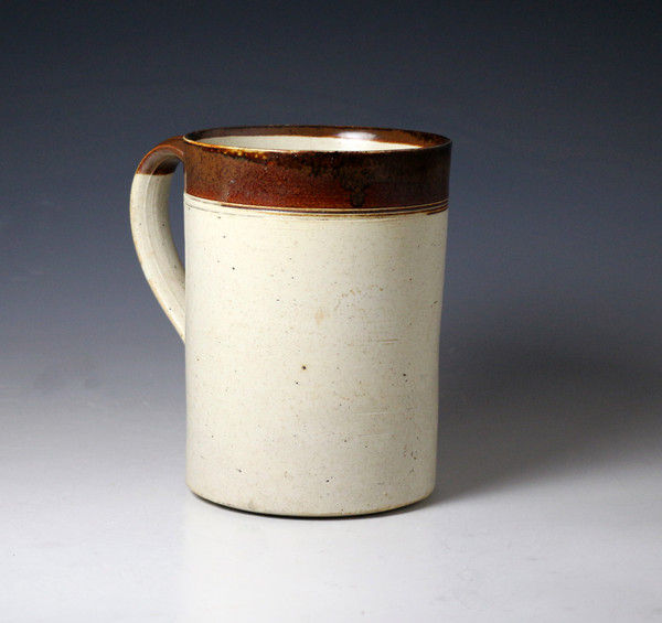 Antique English saltglaze tankard late 18th century