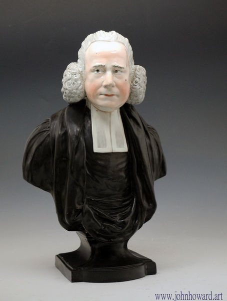 Methodist George Whitfield pottery pearlware bust by Enoch Wood Staffordshire
