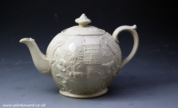 Antique English Staffordshire saltglaze stoneware Whieldon/Wedgwood c1760