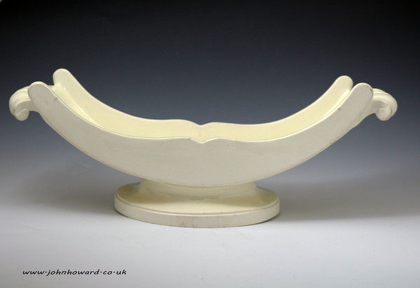 Antique creamware cheese coaster, Staffordshire pottery early 19th century