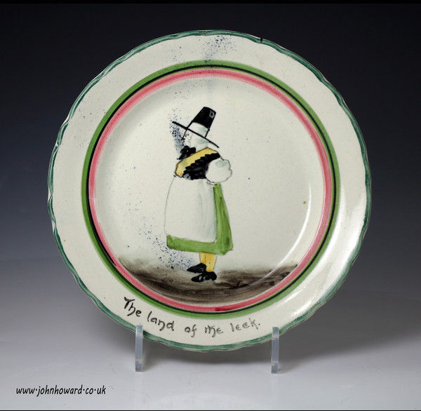 Llanelli pottery plate with Mari Jones and inscription 