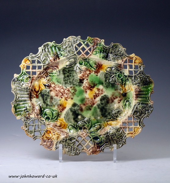 Attributed to Thomas Whieldon of Fenton Vivian Staffordshire a  pottery dish , England mid 18thc period