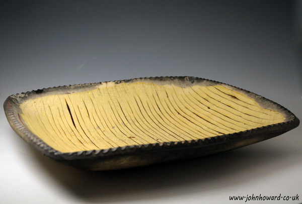 Late 18th century pottery slipware baking loaf dish English