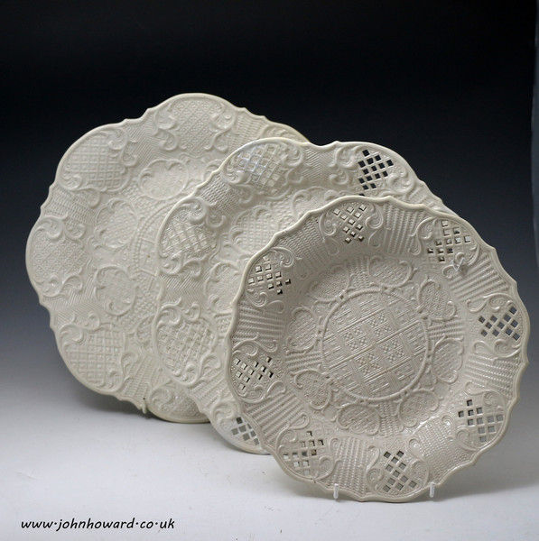 Antique English Staffordshire saltglaze stoneware pottery mid 18th century