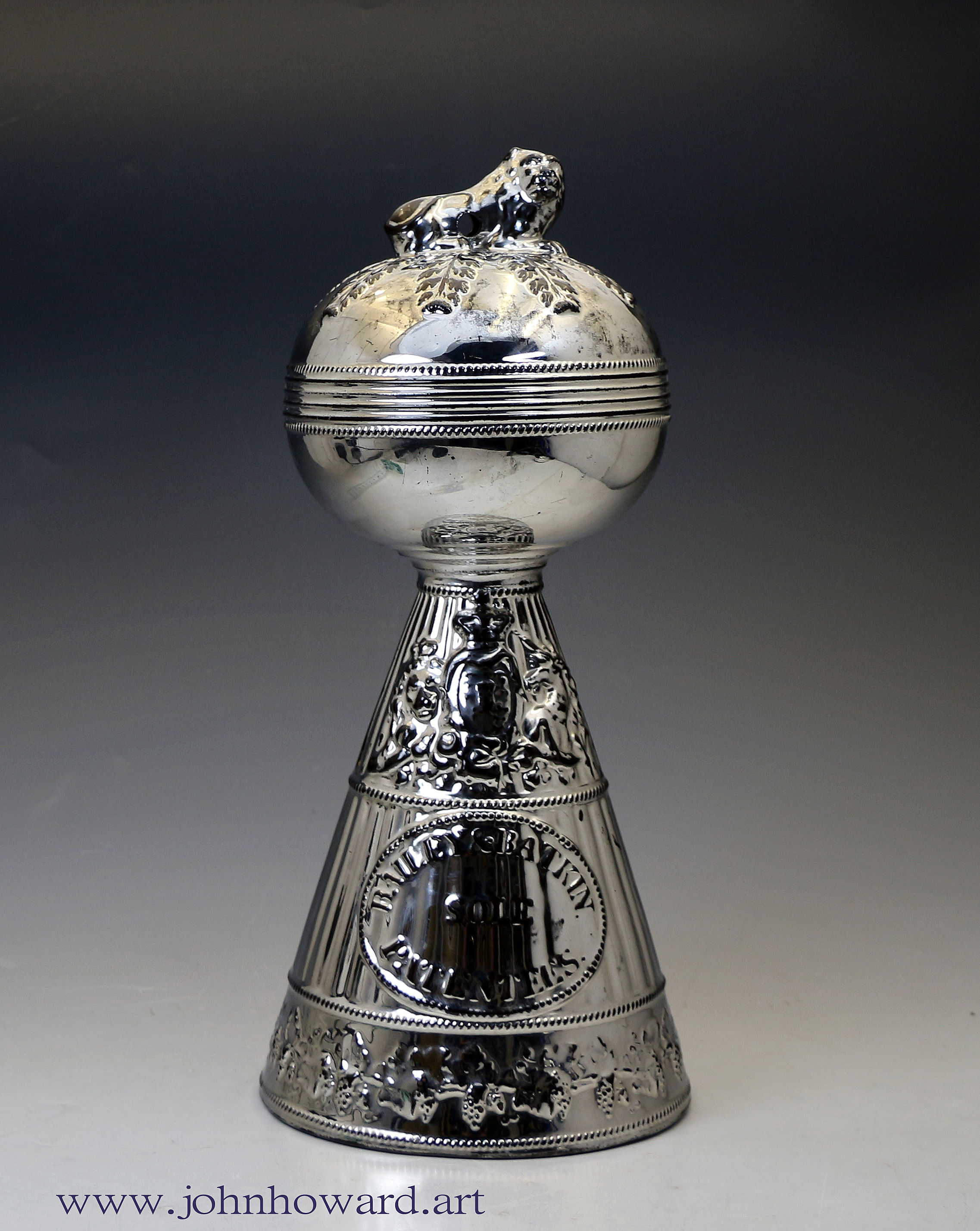  Antique silver luster Bailey and Batkin Perdifume made in circa 1824 Staffordshire