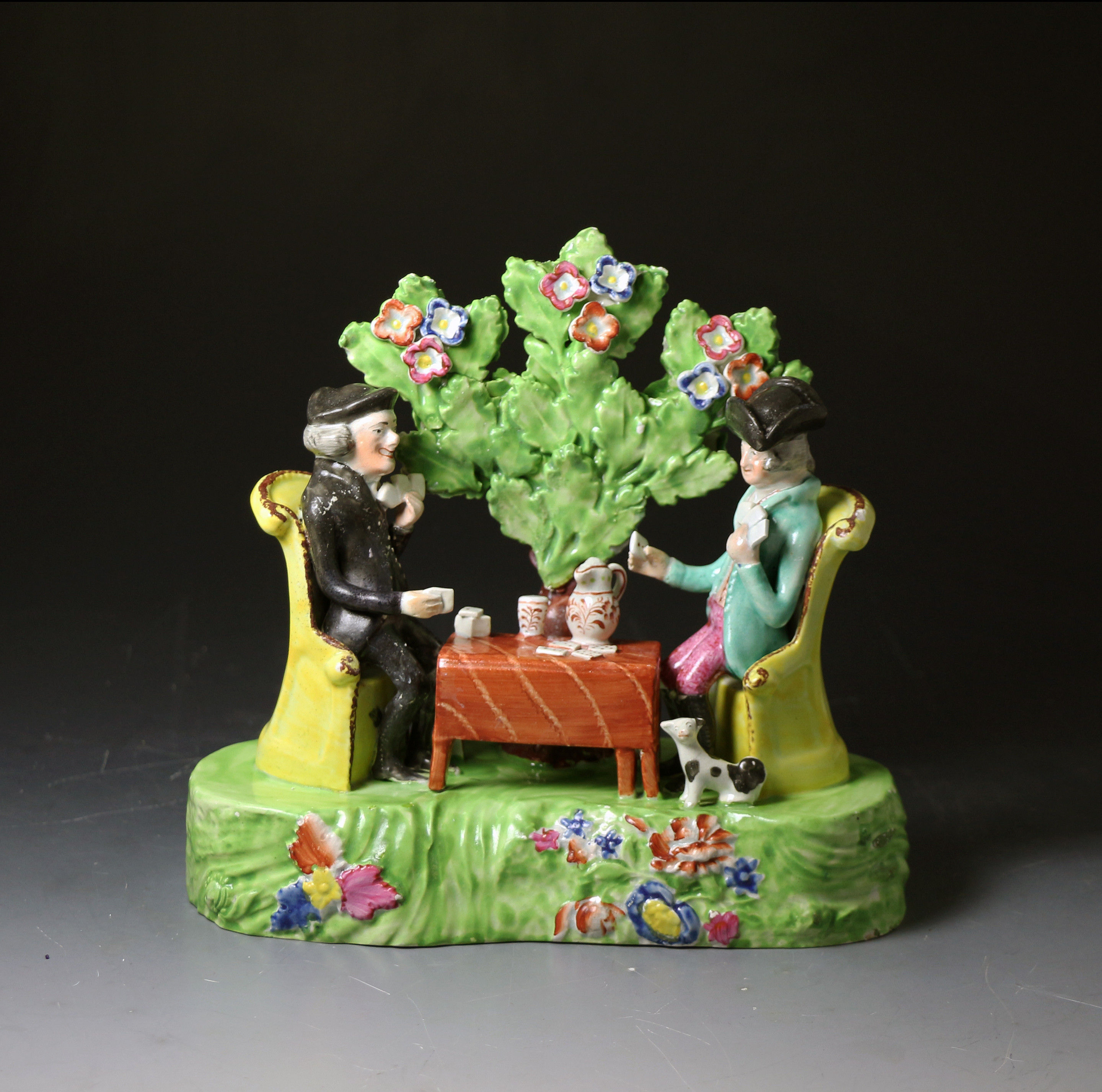 Antique Staffordshire pottery pearlware figure of Doctor Syntax early 19thc