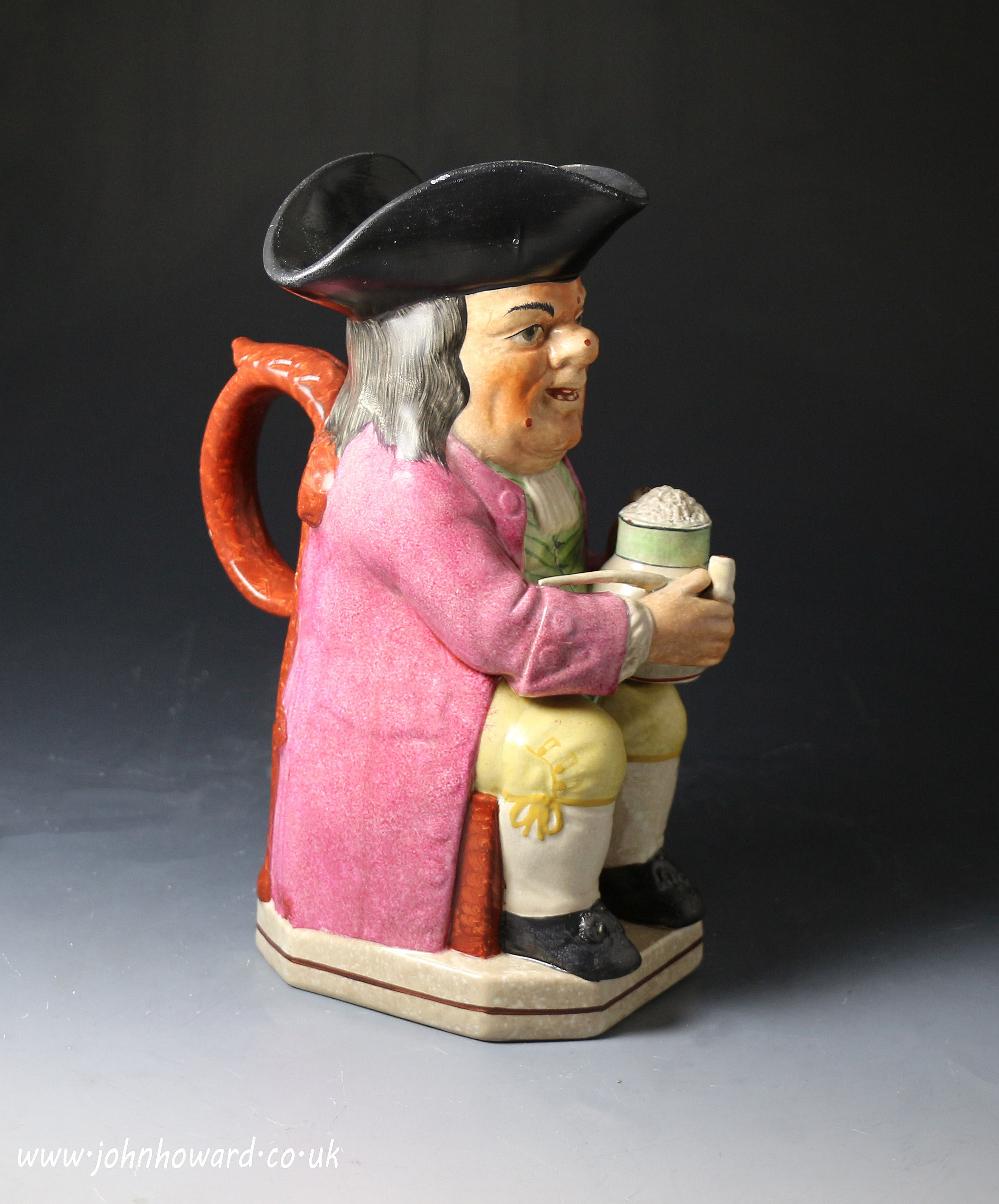 Staffordshire Pottery Toby Jug early 19th century period England