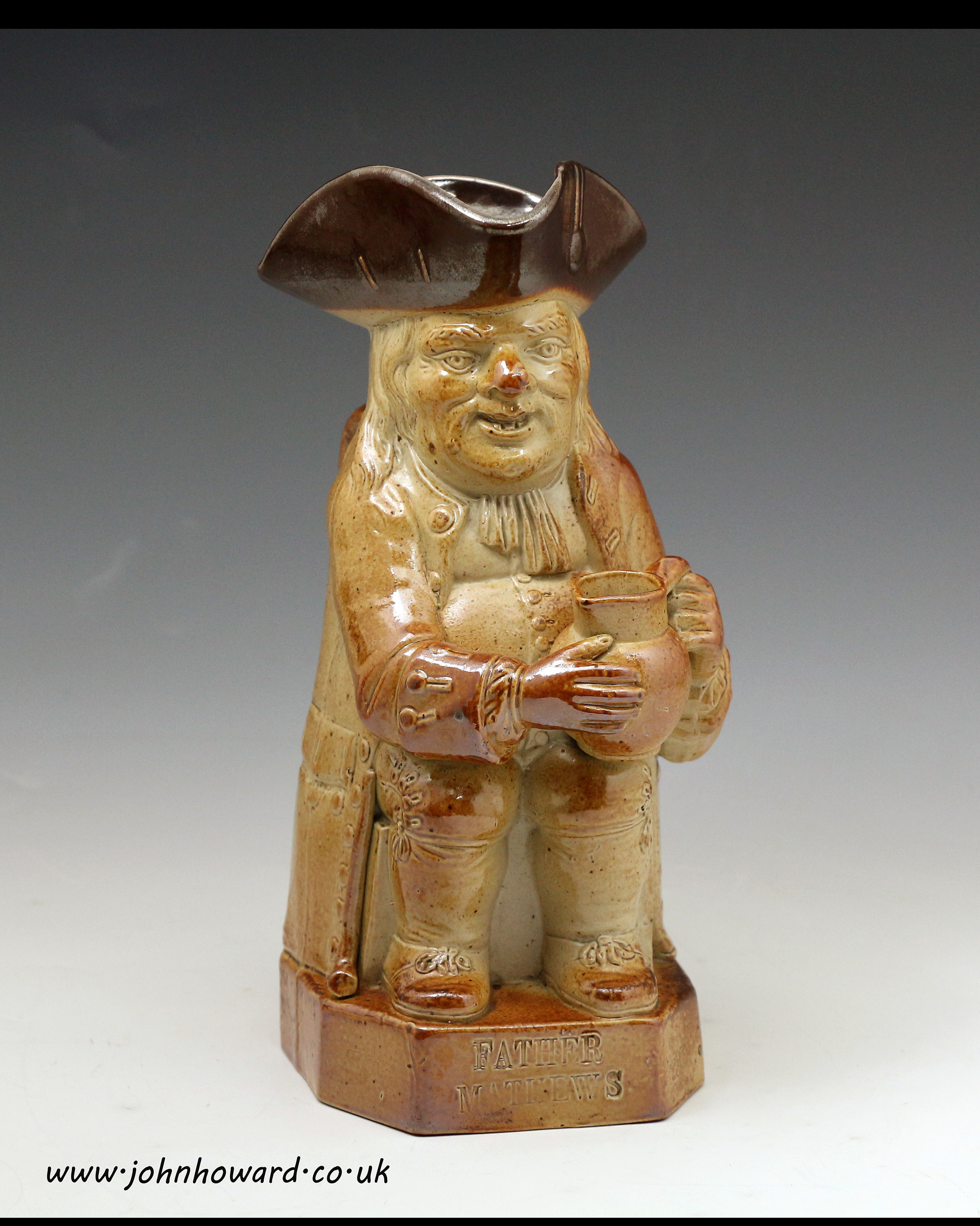 Toby Jug stoneware with impressed 